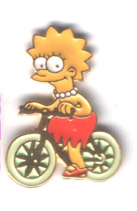 Lisa with bicycle